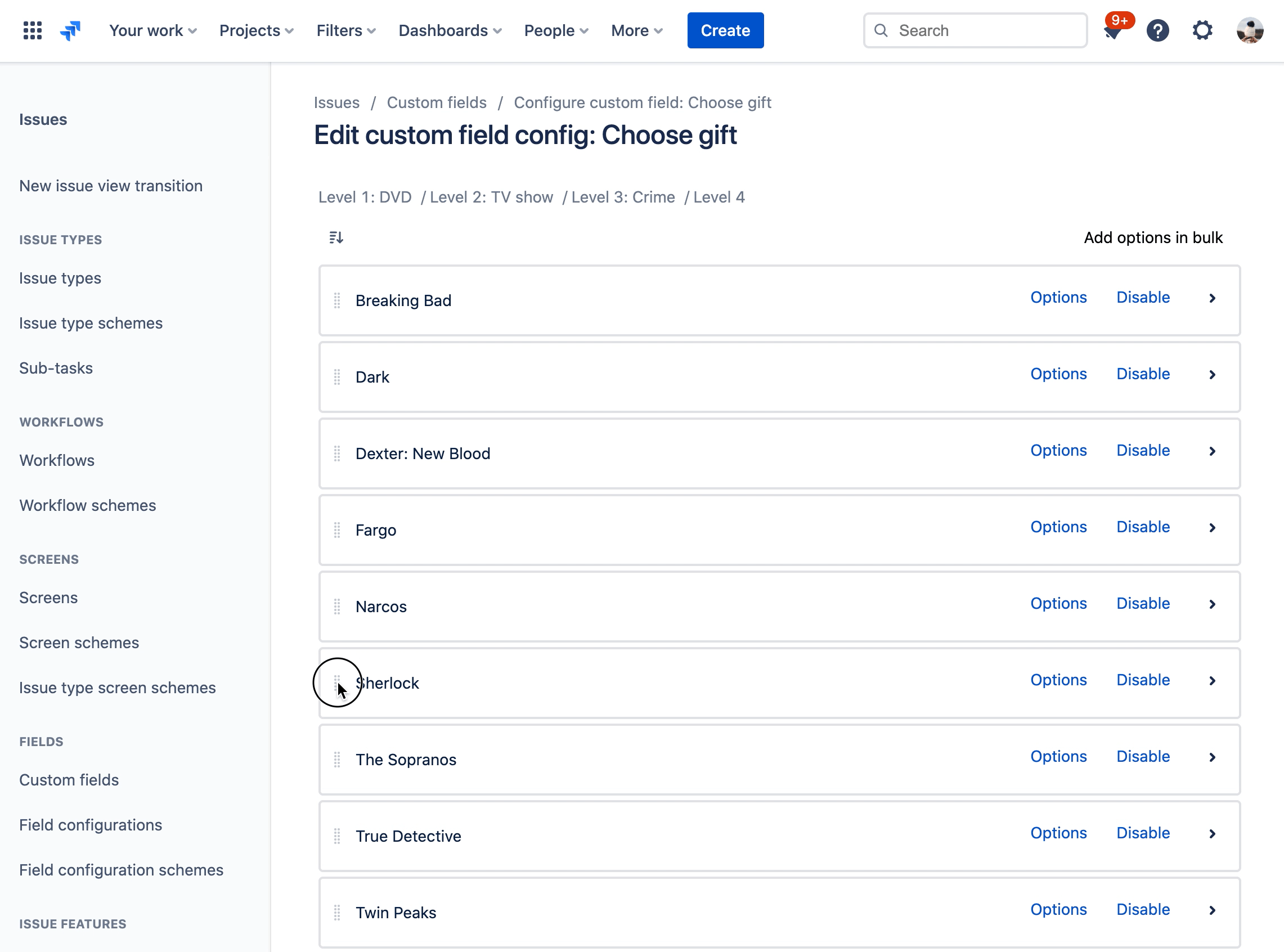 cascading-custom-field